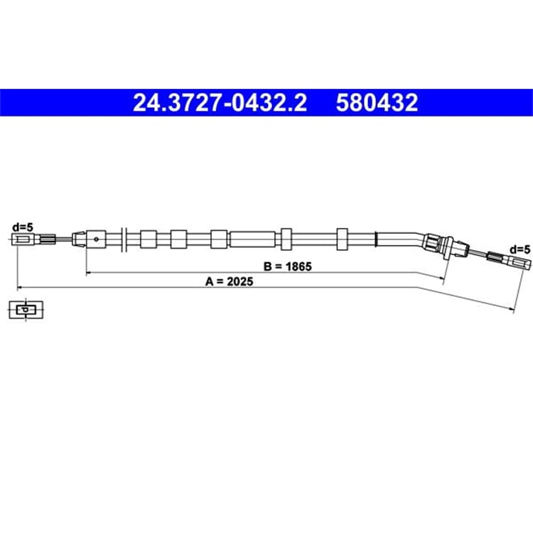 ATE Handbremsseil hinten links Mercedes M-Klasse ATE Handbremsseil hinten links Mercedes M-Klasse von ATE