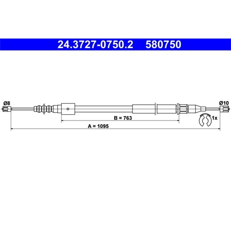ATE Handbremsseil hinten links Opel Corsa C Tigra ATE Handbremsseil hinten links Opel Corsa C Tigra von ATE