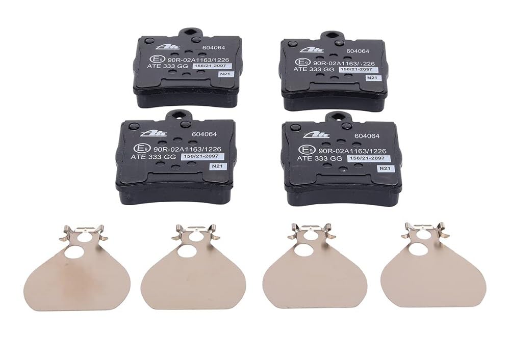 ATE Original Bremsbeläge - Belagsatz - für Scheibenbremse - 13.0460-4064.2 - ECE-R90 Straßenzulassung, grau ATE Original Bremsbeläge - Belagsatz - für Scheibenbremse - 13.0460-4064.2 - ECE-R90 Straßenzulassung, grau von ATE