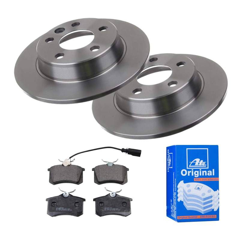 ATE 2 Bremsscheiben Ø268 Voll + Bremsbeläge für Ford Galaxy WGR VW Sharan von ATE Bundle