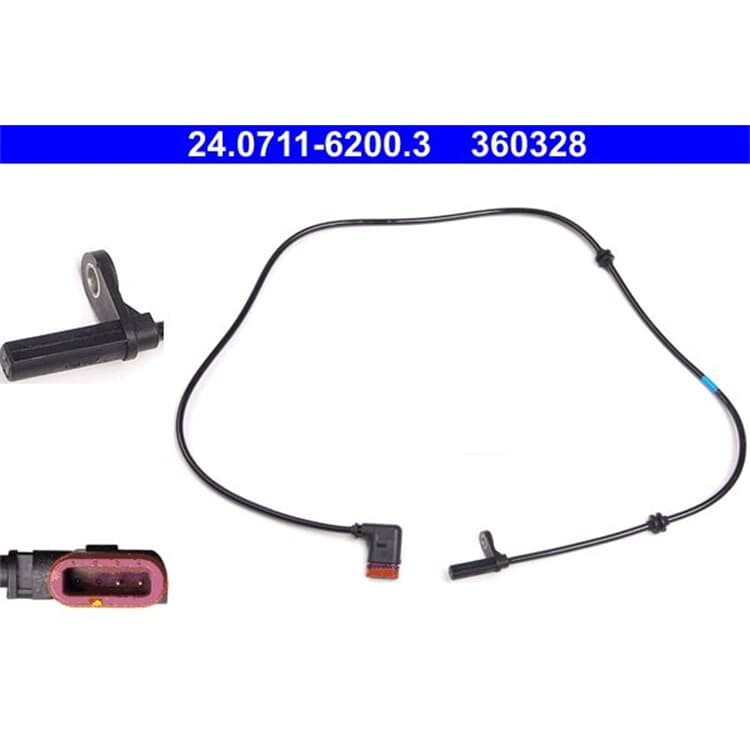 ATE Raddrehzahlsensor hinten Mercedes Glk-Klasse ATE Raddrehzahlsensor hinten Mercedes Glk-Klasse von ATE
