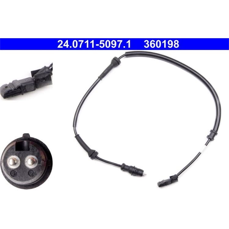 ATE Raddrehzahlsensor hinten Renault Espace ATE Raddrehzahlsensor hinten Renault Espace von ATE