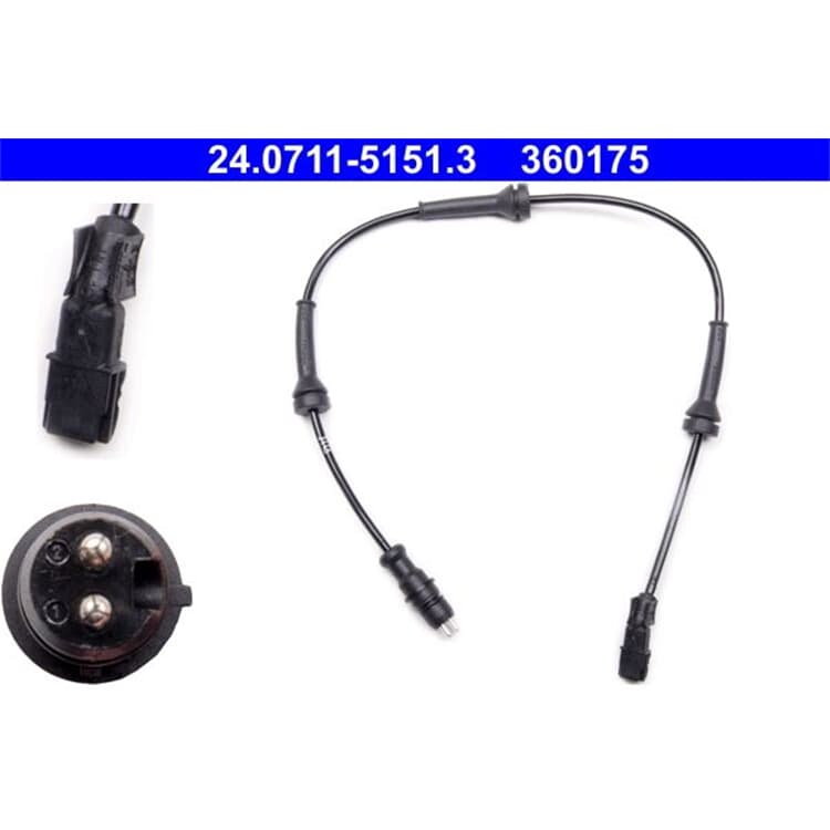 ATE Raddrehzahlsensor vorne Renault Grand Megane Sc?nic ATE Raddrehzahlsensor vorne Renault Grand Megane Sc?nic von ATE