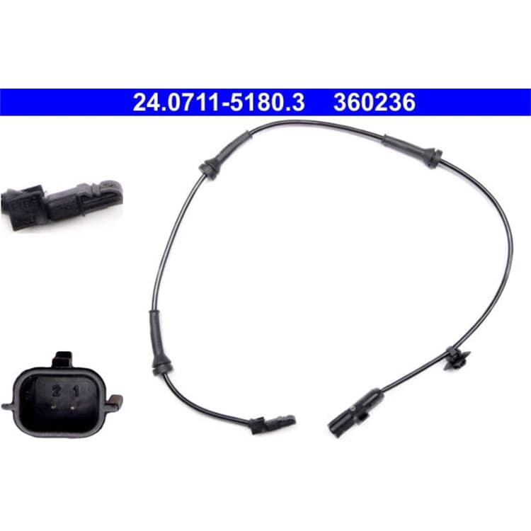ATE Raddrehzahlsensor vorne Renault Grand Megane Sc?nic ATE Raddrehzahlsensor vorne Renault Grand Megane Sc?nic von ATE