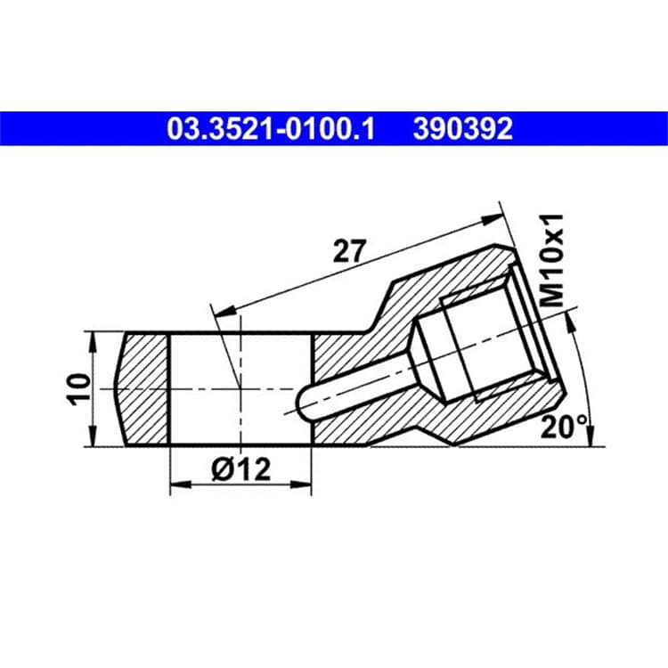 ATE Ringstutzen f?r Rohrleitung 03.3521-0100.1 ATE Ringstutzen f?r Rohrleitung 03.3521-0100.1 von ATE
