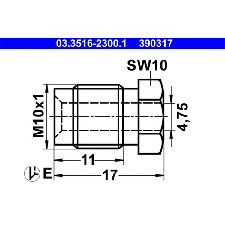 ATE ?berwurfschraube 03.3516-2300.1 ATE ?berwurfschraube 03.3516-2300.1 von ATE