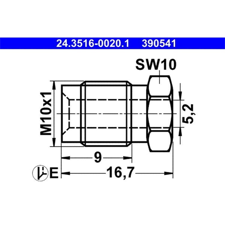 ATE ?berwurfschraube 24.3516-0020.1 ATE ?berwurfschraube 24.3516-0020.1 von ATE