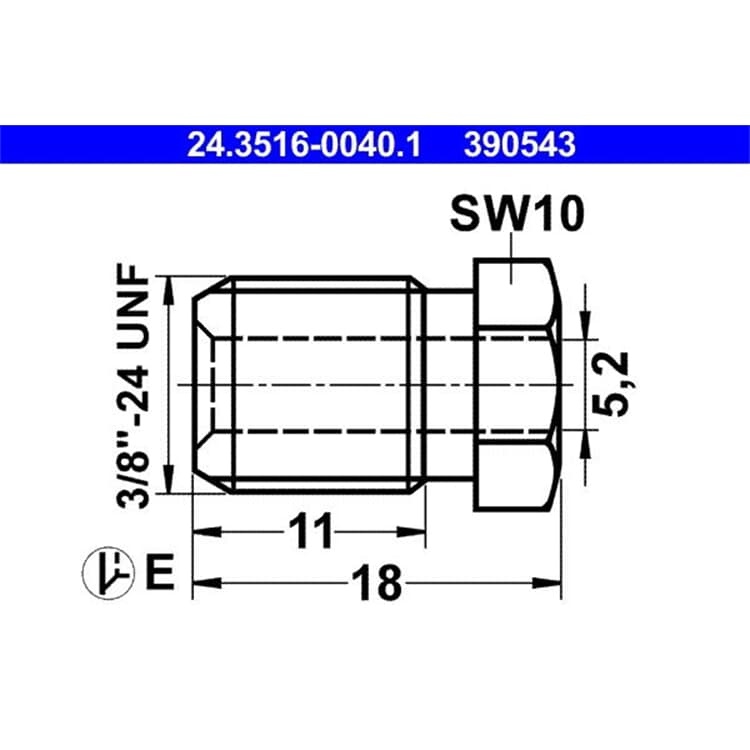 ATE ?berwurfschraube 24.3516-0040.1 ATE ?berwurfschraube 24.3516-0040.1 von ATE