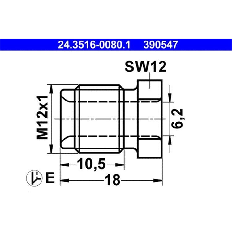 ATE ?berwurfschraube 24.3516-0080.1 ATE ?berwurfschraube 24.3516-0080.1 von ATE