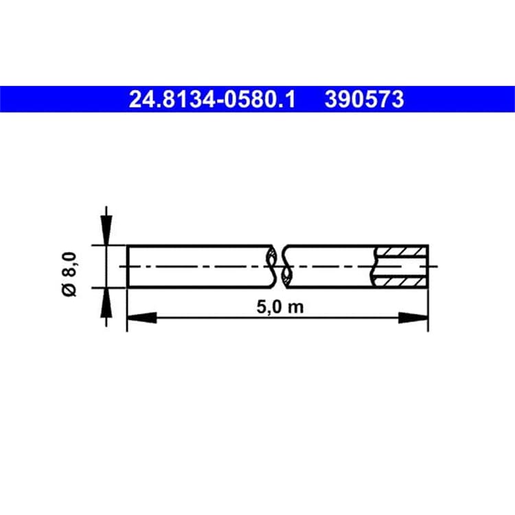 ATE Uni Bremsleitung 24.8134-0580.1 ATE Uni Bremsleitung 24.8134-0580.1 von ATE