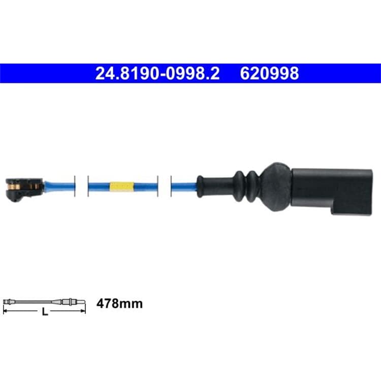 ATE Warnkontakt f?r Bremsbel?ge Ford Tourneo Transit ATE Warnkontakt f?r Bremsbel?ge Ford Tourneo Transit von ATE