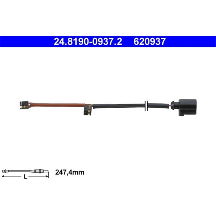 ATE Warnkontakt hinten Audi Q7 Porsche Cayenne ATE Warnkontakt hinten Audi Q7 Porsche Cayenne von ATE