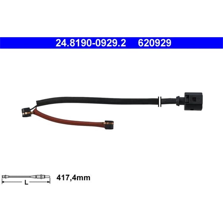 ATE Warnkontakt vorne Audi Q7 Porsche Cayenne VW Touareg ATE Warnkontakt vorne Audi Q7 Porsche Cayenne VW Touareg von ATE