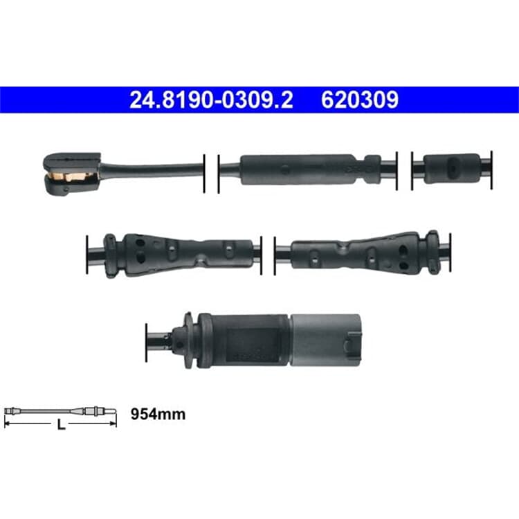 ATE Warnkontakt vorne links BMW X3 X4 ATE Warnkontakt vorne links BMW X3 X4 von ATE