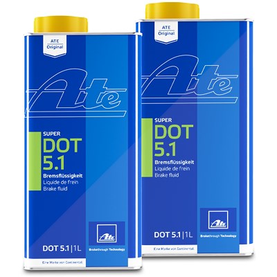 Ate 2x 1 L Bremsflüssigkeit Super DOT5.1 [Hersteller-Nr. 03.9901-6602.2] von ATE