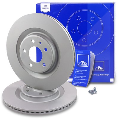 Ate 2x Bremsscheibe Hinterachse Belüftet für Audi, Porsche, VW Ate 2x Bremsscheibe Hinterachse Belüftet für Audi, Porsche, VW von ATE