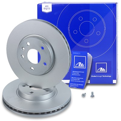 Ate 2x Bremsscheibe Vorderachse Belüftet [Hersteller-Nr. 24.0126-0165.1] für Chevrolet, Opel, Vauxhall von ATE