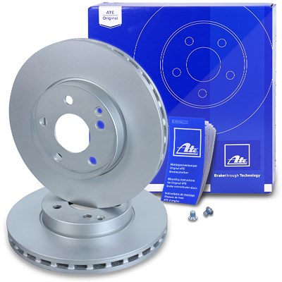 Ate 2x Bremsscheibe Vorderachse Belüftet [Hersteller-Nr. 24.0128-0176.1] für Mercedes-Benz von ATE