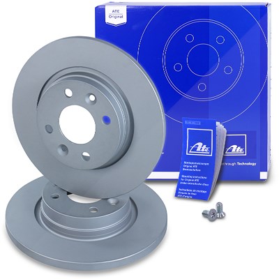 Ate 2x Bremsscheibe Vorderachse Voll [Hersteller-Nr. 24.0112-0171.1] für Dacia, Renault, Smart von ATE