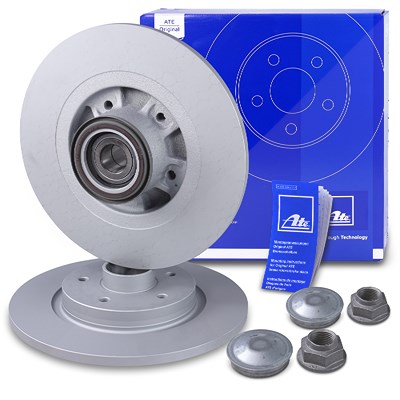 Ate 2x Bremsscheiben voll mit Radlager und ABS-Ring hinten für Mercedes-Benz, Renault Ate 2x Bremsscheiben voll mit Radlager und ABS-Ring hinten für Mercedes-Benz, Renault von ATE