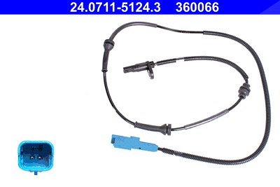 Ate ABS Sensor Vorderachse [Hersteller-Nr. 24.0711-5124.3] für Citroën, Peugeot von ATE