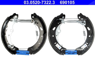 Ate Bremsbackensatz [Hersteller-Nr. 03.0520-7322.3] für Ford von ATE