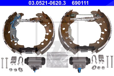 Ate Bremsbackensatz [Hersteller-Nr. 03.0521-0620.3] für Chrysler, Fiat, Lancia von ATE