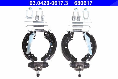 Ate Bremsbackensatz [Hersteller-Nr. 03.0420-0617.3] für Audi, Seat, VW von ATE