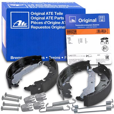 Ate Bremsbackensatz Trommelbremse+Zubehör [Hersteller-Nr. 03.0137-0394.2] für Ford, Mazda von ATE