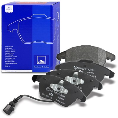 Ate Bremsbelagsatz mit Warnkontakt Vorderachse [Hersteller-Nr. 13.0460-7184.2] für Audi, Seat, Skoda, VW von ATE