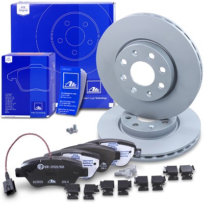 Ate Bremsscheiben+Beläge mit VWK Vorne Belüftet für Fiat Ate Bremsscheiben+Beläge mit VWK Vorne Belüftet für Fiat von ATE