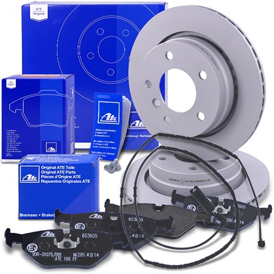 Ate Bremsscheiben+Bremsbeläge+VWK Hinten Belüftet für BMW Ate Bremsscheiben+Bremsbeläge+VWK Hinten Belüftet für BMW von ATE