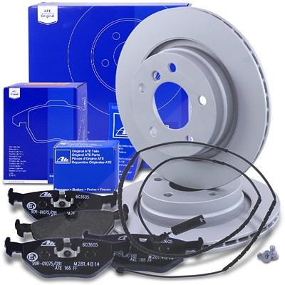 Ate Bremsscheiben+Bremsbeläge+VWK Hinten Belüftet für BMW Ate Bremsscheiben+Bremsbeläge+VWK Hinten Belüftet für BMW von ATE