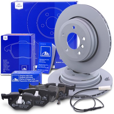 Ate Bremsscheiben+Bremsbeläge+VWK Hinten Belüftet für BMW Ate Bremsscheiben+Bremsbeläge+VWK Hinten Belüftet für BMW von ATE