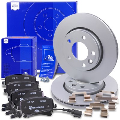 Ate Bremsscheiben+Bremsbeläge+VWK Hinten Belüftet für VW Ate Bremsscheiben+Bremsbeläge+VWK Hinten Belüftet für VW von ATE