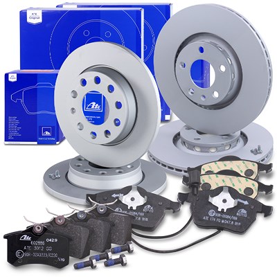 Ate Bremsscheiben+Bremsbeläge+VWK Vorne+Hinten für Audi, Seat Ate Bremsscheiben+Bremsbeläge+VWK Vorne+Hinten für Audi, Seat von ATE