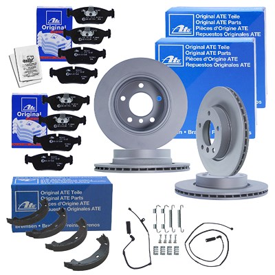 Ate Bremsscheiben+Bremsbeläge+VWK Vorne+Hinten für BMW Ate Bremsscheiben+Bremsbeläge+VWK Vorne+Hinten für BMW von ATE