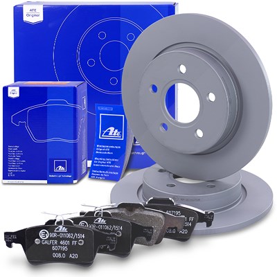 Ate Bremsscheiben voll +Bremsbeläge hinten für Ford von ATE