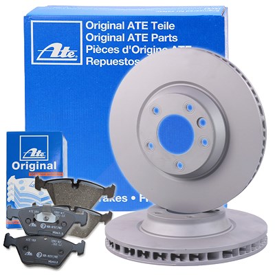Ate Bremsscheiben+Bremsbeläge Vorderachse Belüftet für Audi, Porsche, VW Ate Bremsscheiben+Bremsbeläge Vorderachse Belüftet für Audi, Porsche, VW von ATE