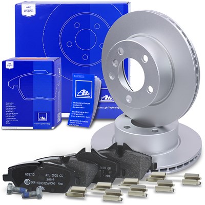 Ate Bremsscheiben+Bremsbeläge Vorderachse Belüftet für BMW Ate Bremsscheiben+Bremsbeläge Vorderachse Belüftet für BMW von ATE