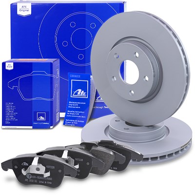 Ate Bremsscheiben+Bremsbeläge Vorderachse Belüftet für Ford Ate Bremsscheiben+Bremsbeläge Vorderachse Belüftet für Ford von ATE