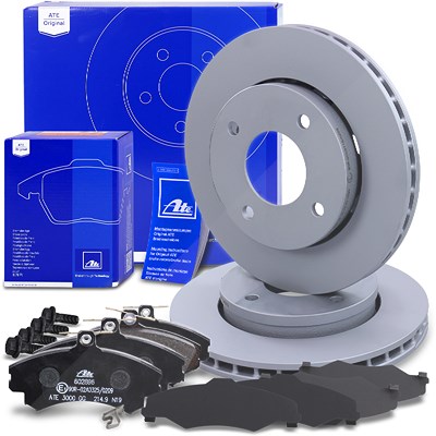 Ate Bremsscheiben+Bremsbeläge Vorderachse Belüftet für Mitsubishi, Smart Ate Bremsscheiben+Bremsbeläge Vorderachse Belüftet für Mitsubishi, Smart von ATE