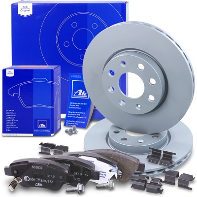 Ate Bremsscheiben+Bremsbeläge Vorderachse Belüftet für Opel Ate Bremsscheiben+Bremsbeläge Vorderachse Belüftet für Opel von ATE