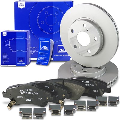 Ate Bremsscheiben+Bremsbeläge Vorderachse Belüftet für Toyota Ate Bremsscheiben+Bremsbeläge Vorderachse Belüftet für Toyota von ATE
