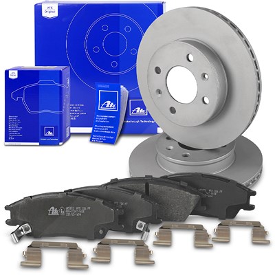 Ate Bremsscheiben+Bremsbeläge Vorderachse Belüftet für Hyundai von ATE