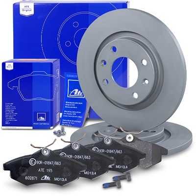 Ate Bremsscheiben+Bremsbeläge Vorderachse Voll für Citroën Ate Bremsscheiben+Bremsbeläge Vorderachse Voll für Citroën von ATE