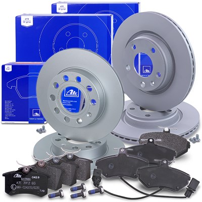 Ate Bremsscheiben+Bremsbeläge mit VWK Vorne+Hinten für Audi, Seat Ate Bremsscheiben+Bremsbeläge mit VWK Vorne+Hinten für Audi, Seat von ATE