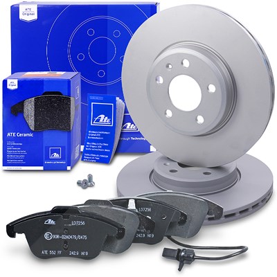 Ate Bremsscheiben+Ceramic+VWK Vorne Belüftet für Audi Ate Bremsscheiben+Ceramic+VWK Vorne Belüftet für Audi von ATE