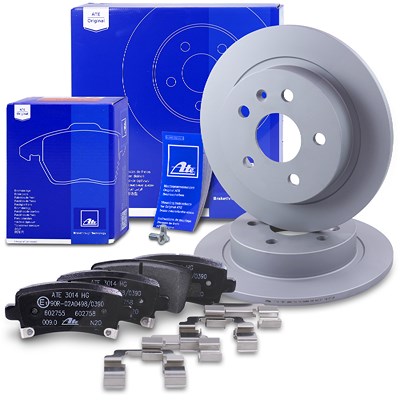 Ate Bremsscheiben + Bremsbeläge Hinten Voll für Opel Ate Bremsscheiben + Bremsbeläge Hinten Voll für Opel von ATE