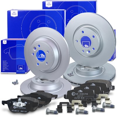 Ate Bremsscheiben + Bremsbeläge Vorne + Hinten für Ford Ate Bremsscheiben + Bremsbeläge Vorne + Hinten für Ford von ATE